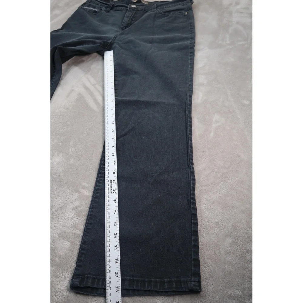 Levis 512 Perfectly Slimming Bootcut Jeans Womens‎ 14M Gray Charcoal Denim
